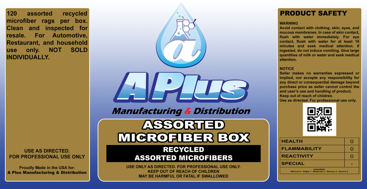 Microfiber Shop Rags 120/box