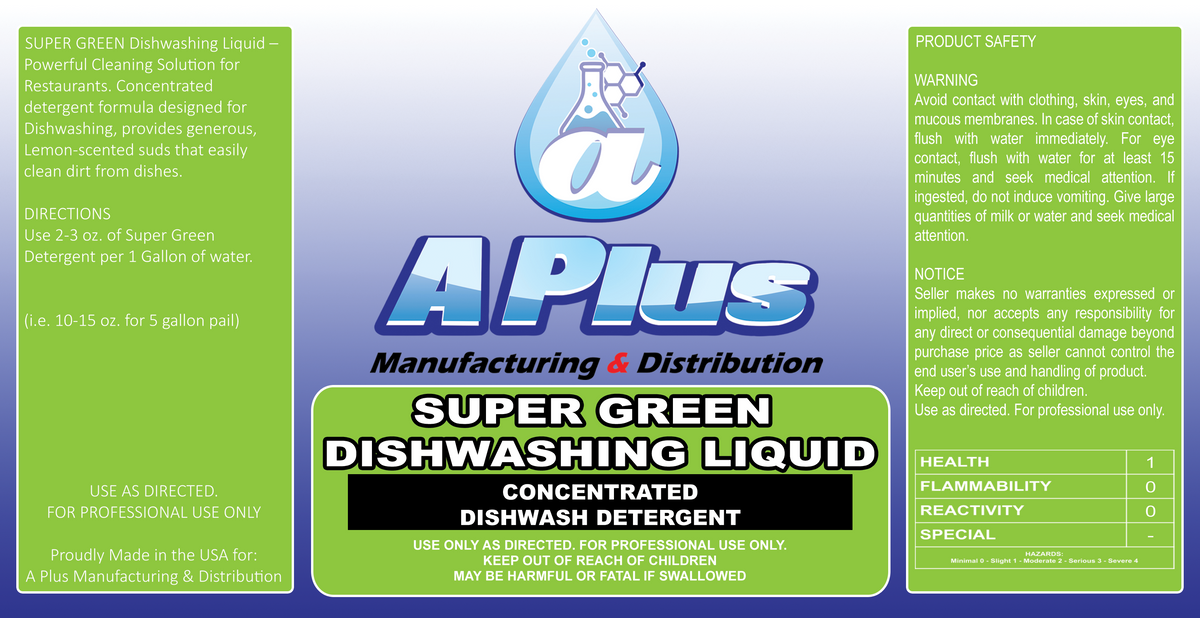 SUPER GREEN DISHWASHING LIQUID