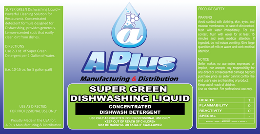 SUPER GREEN DISHWASHING LIQUID