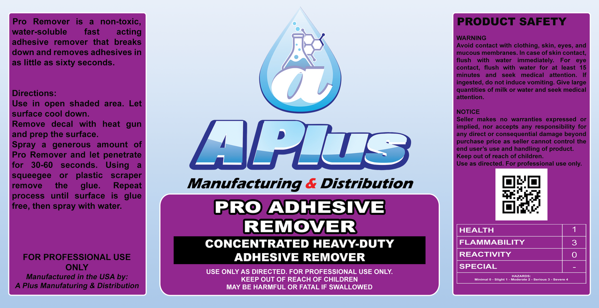 PRO REMOVER ADHESIVE REMOVER