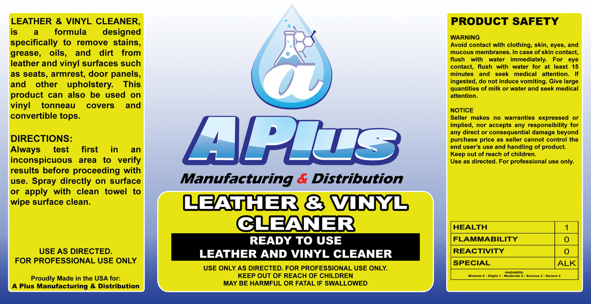 LEATHER & VINYL CLEANER
