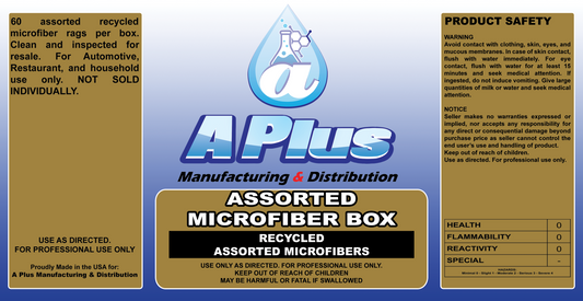 Microfiber Shop Rags 60/box