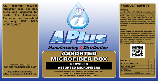 Microfiber Shop Rags 120/box