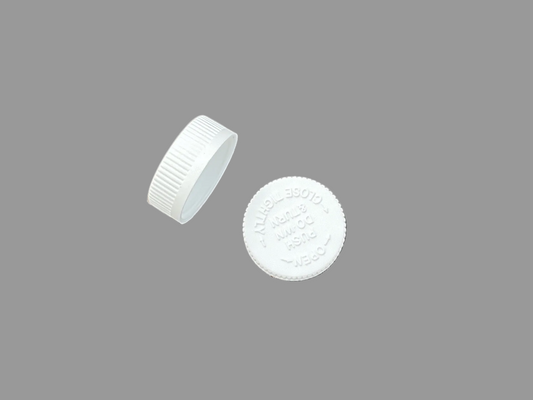 White foam line 1 gallon bottle caps