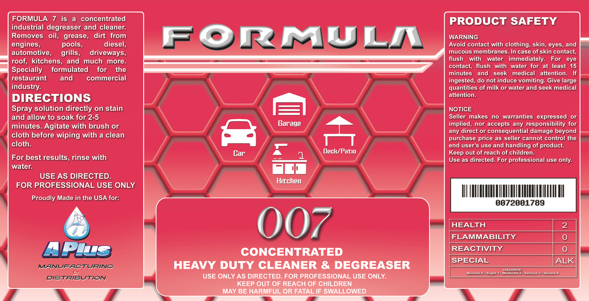 J.C. FOOD FORMULA 007 CASE OF 4